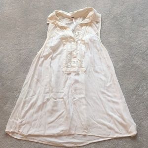 Free People collared tunic tank top.